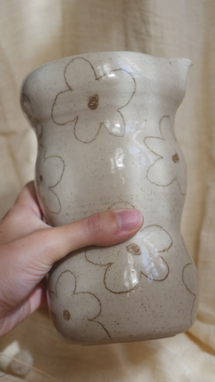 Carafe Fleurs Dessinées